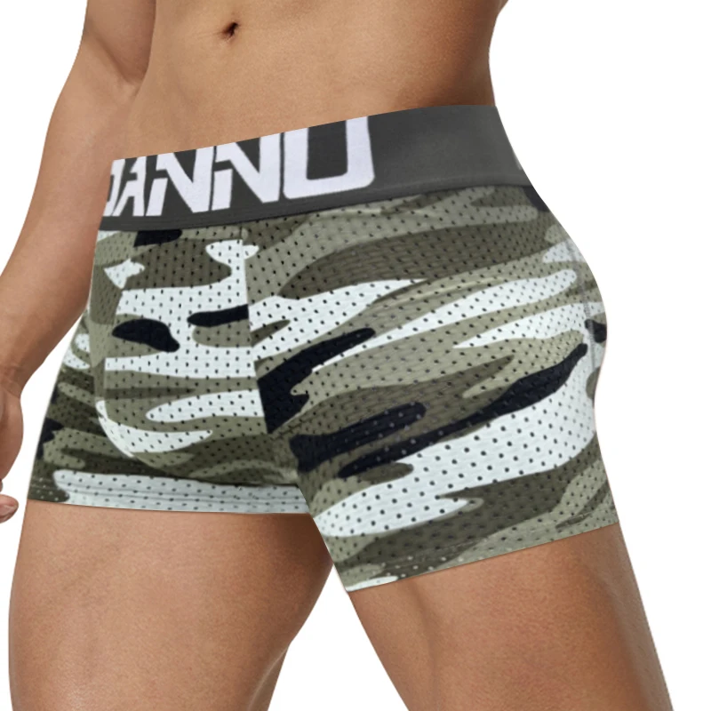 CMENIN Sexy Cotton Camouflage Men Boxershorts Sponge Butt Lifting Men\'s Panties Sissy Man Underwear Breathable Men Boxer Briefs