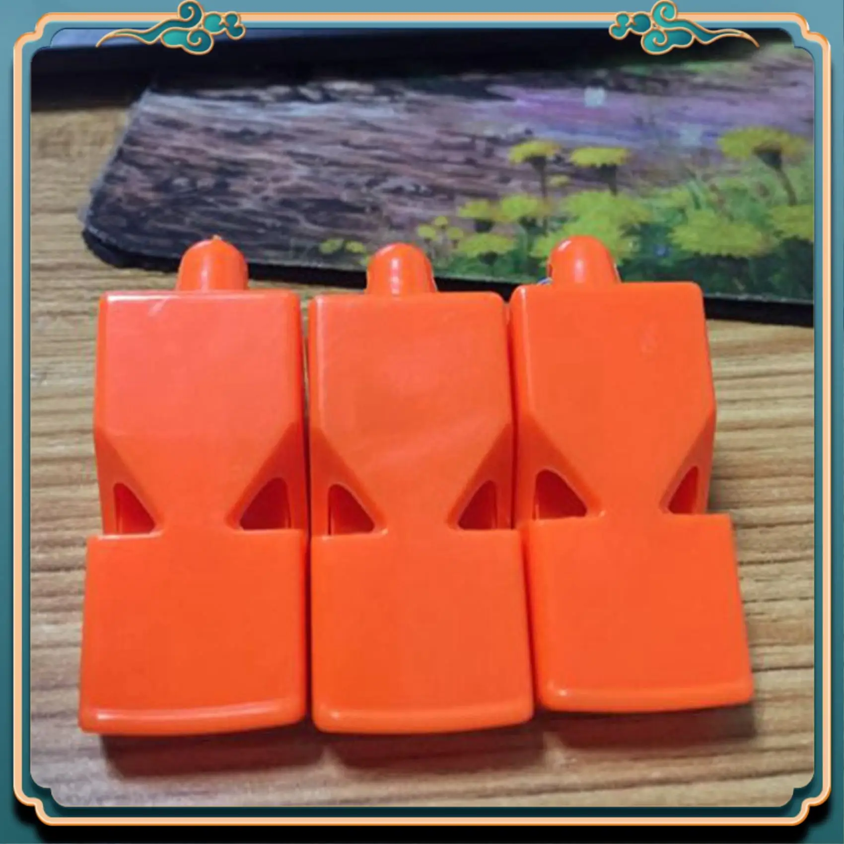 Latest 200 Pcs Non-Nuclear Professional Referee Whistle Fox Whistle Plastic Life-Saving Whistle Special For Game