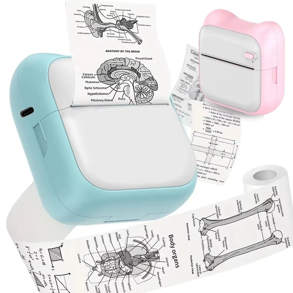 

Термопринтер для печати наклеек, многофункциональный портативный мини-принтер, беспроводной карманный фотопринтер, печать фотографий