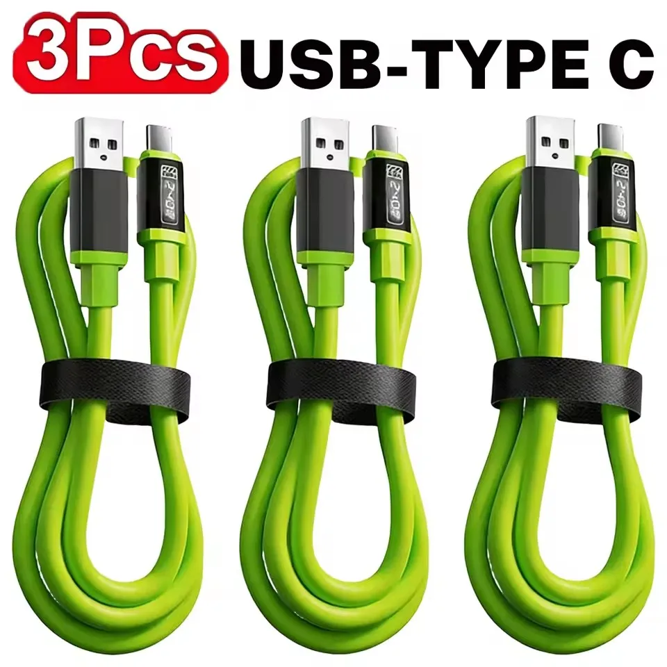 3er-Set 240W USB-C-auf-C-Datenkabel PD Schnellladekabel für iPhone 17 16 15 Samsung Smartphones 0,3m/1m/1,5m/2m Typ-C-Kabel