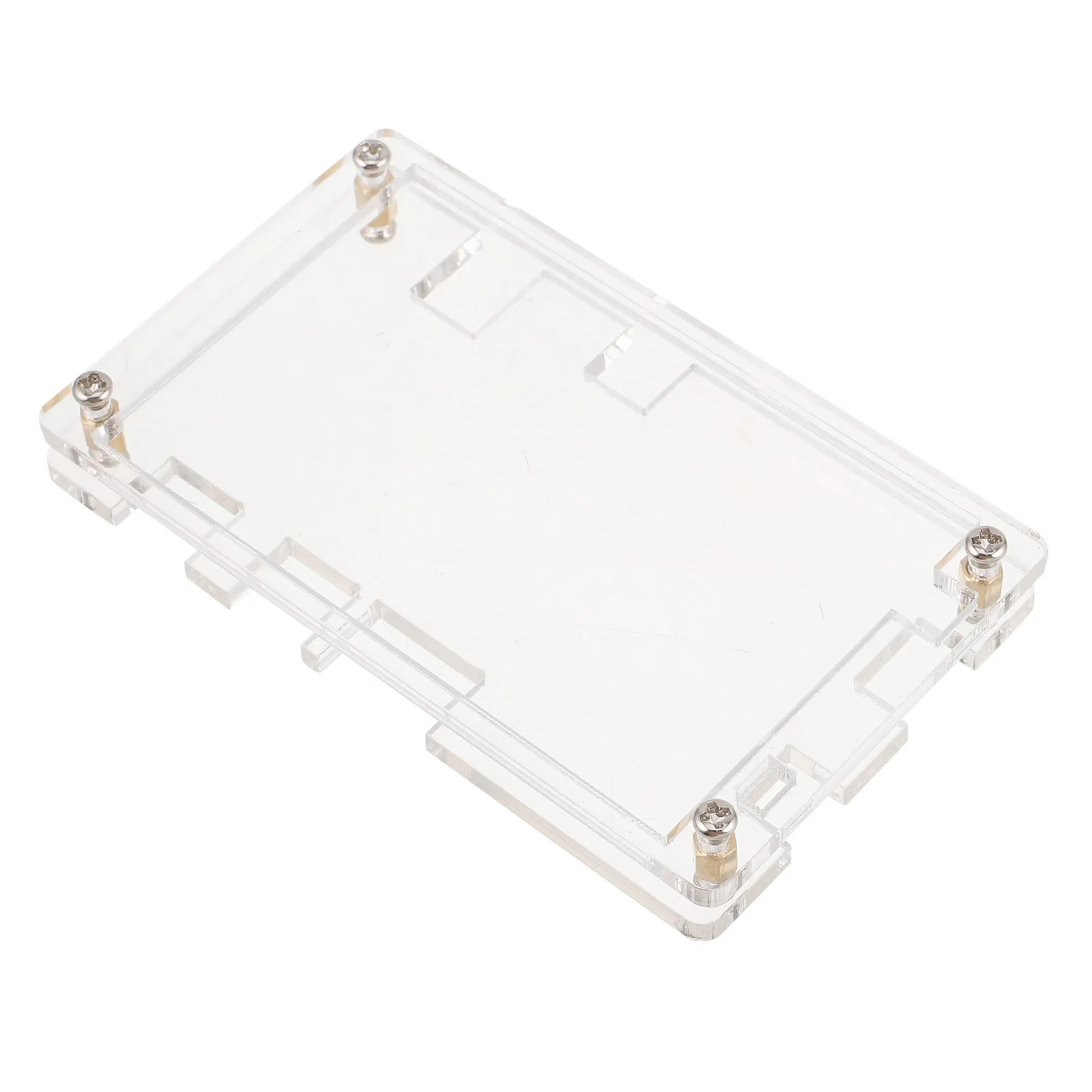 Acrylic Capacitive Touch Screen Case 3.5 Inch Transparent Protective Cover Fixed Stand Display Enclosure Scratch Resistant