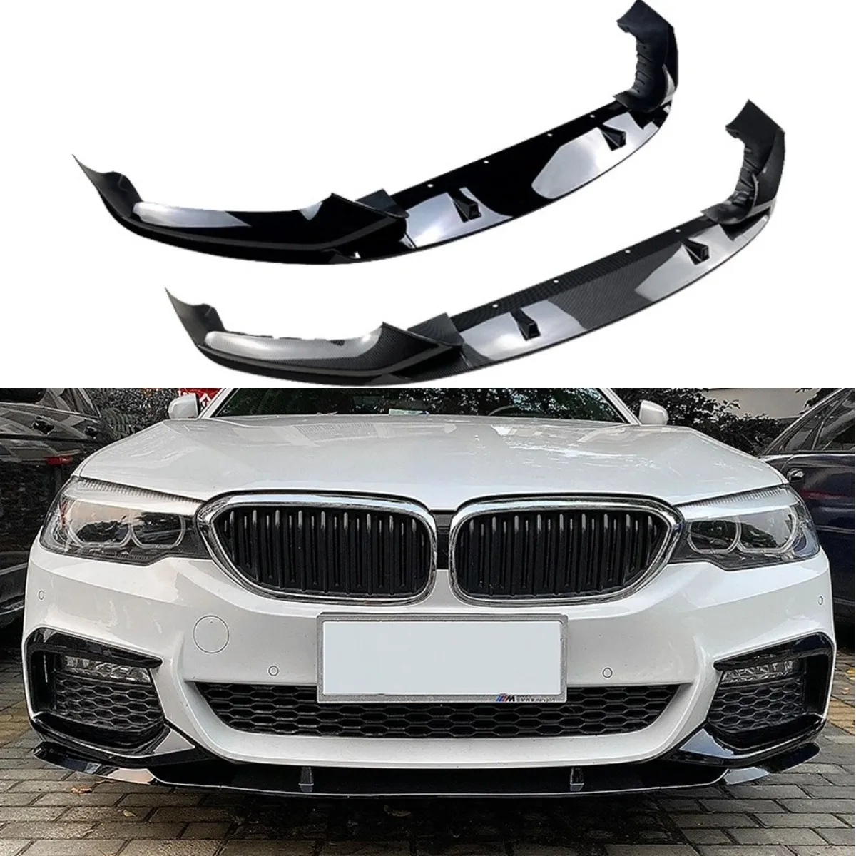 

Для BMW 5 серии G30 M Sport 2018-2020 комплекты для стайлинга автомобильный передний бампер, разделитель губ, диффузор, спойлер, защита бампера, комплект кузова