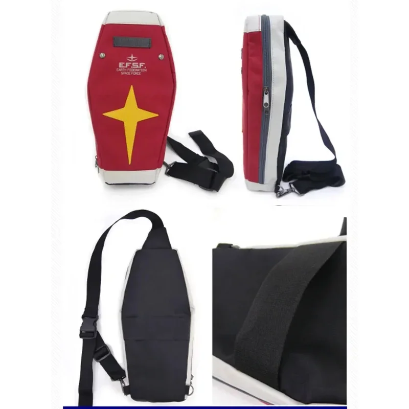 Anime Gundam RX-78-2 Cosplay Schild Student Messenger Bookbag Umhängetasche Rucksack Brusttasche Cross body Arm Single Bag