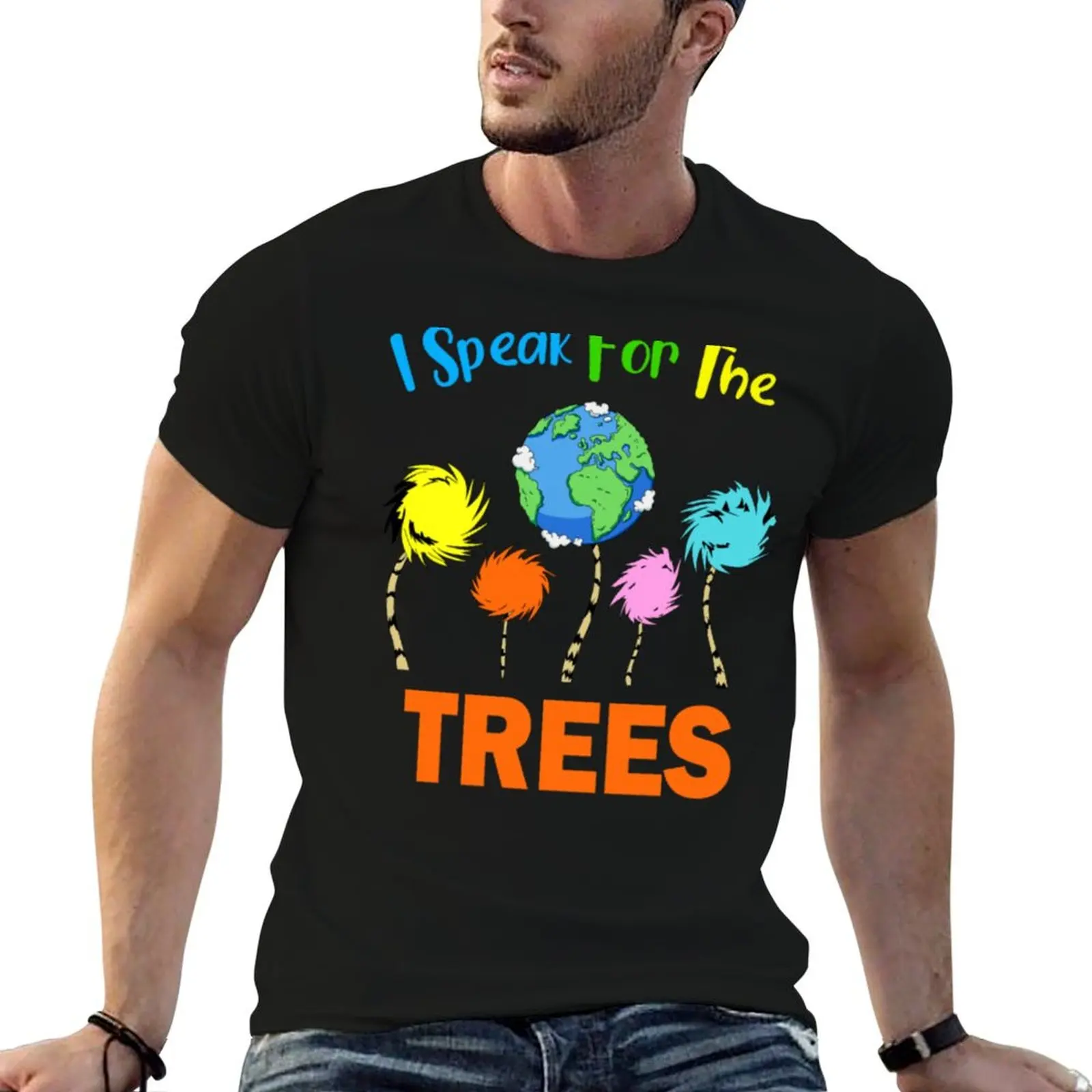 

Speak slim Trees oversize anime Seuss I shirts The t For man T-Shirt for shirts t fit Dr