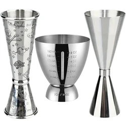 30/60ml Cocktail Bar Stainless Steel Jigger Double Spirit Measuring Cup For Home Bar Party Club Accessories Barware Tools home