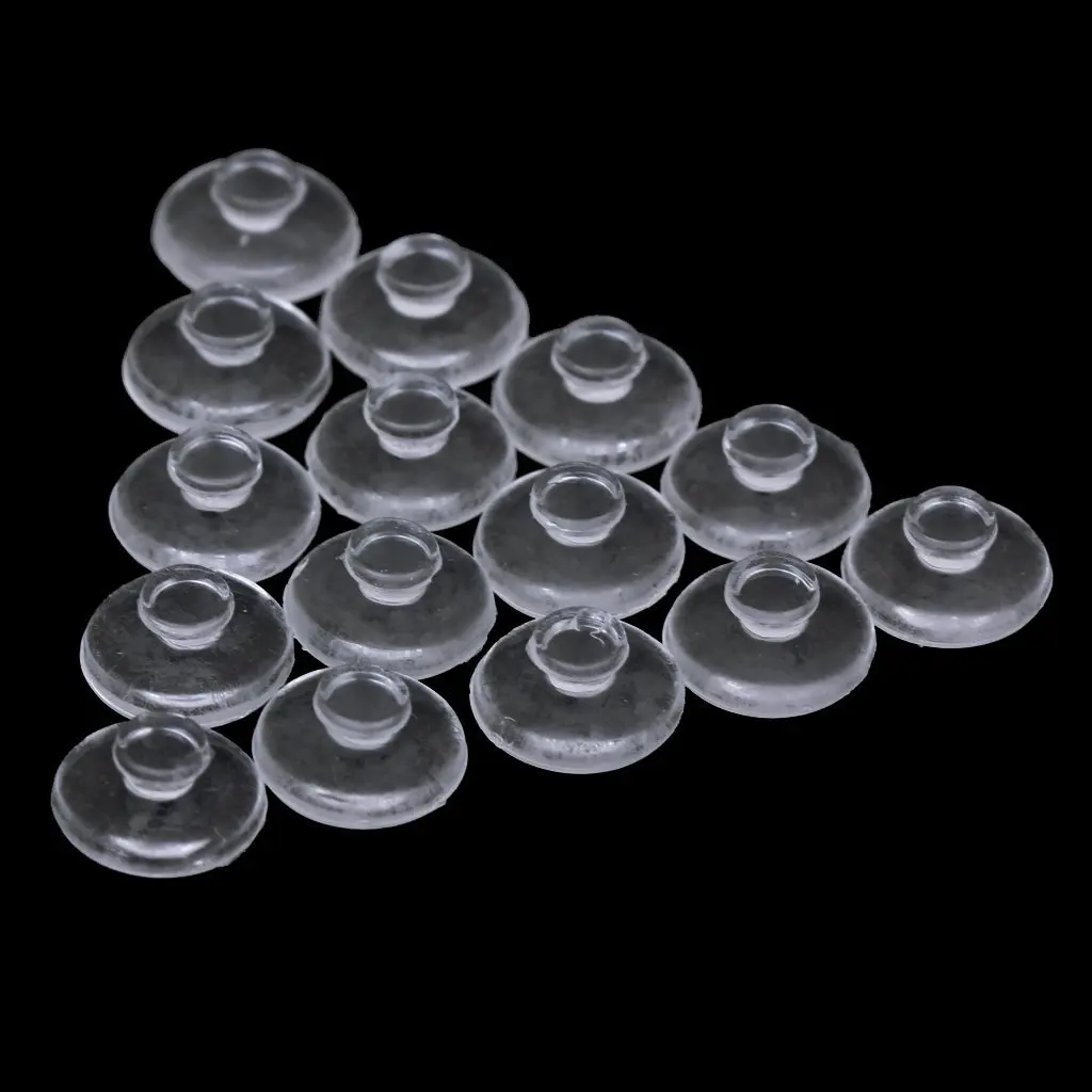 【Last-Chance!】25 Pairs of Silicone Eyeglass Nose Pads Push In Round 9mm