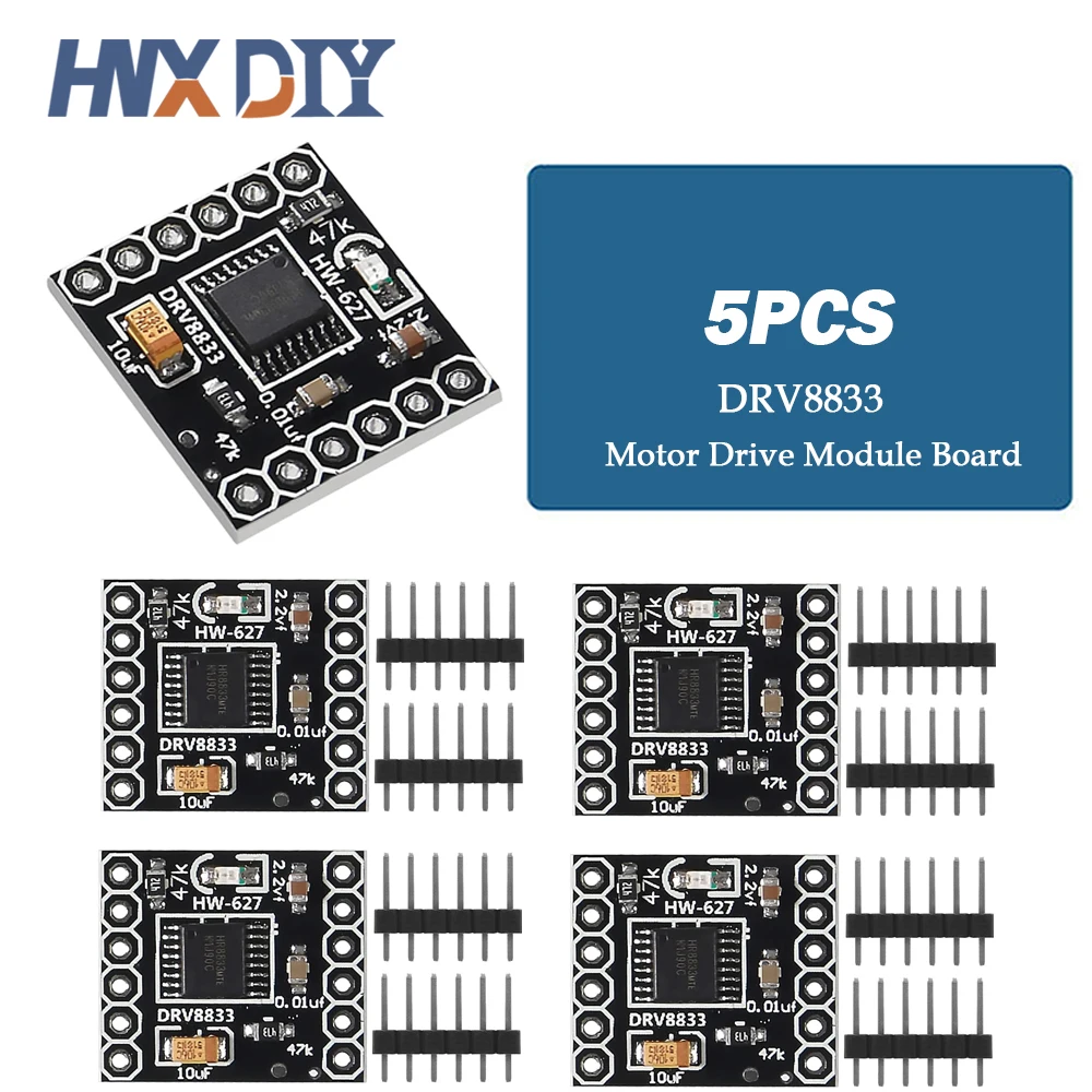 5/10PCS DRV8833 Motor Drive Module 1.5A Dual H Bridge DC Gear Motor Driver Controller Board DIY Kit