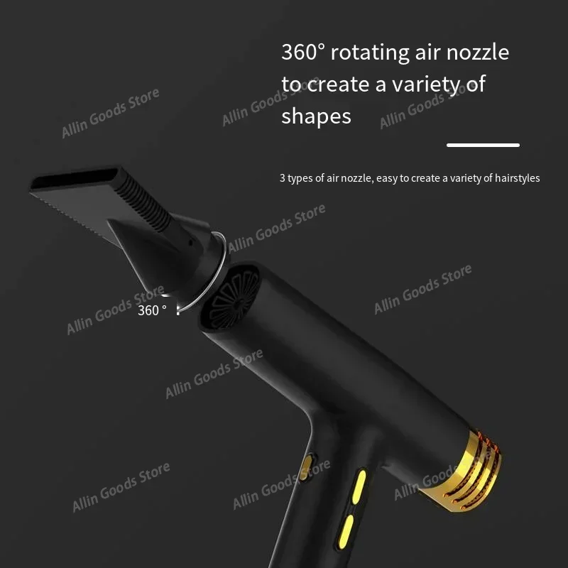 Professional High Speed Fast Drying Ionic Hair Dryer, Lightweight Powerful Airflow Salon Blow Dryer for Gentle Hair Care