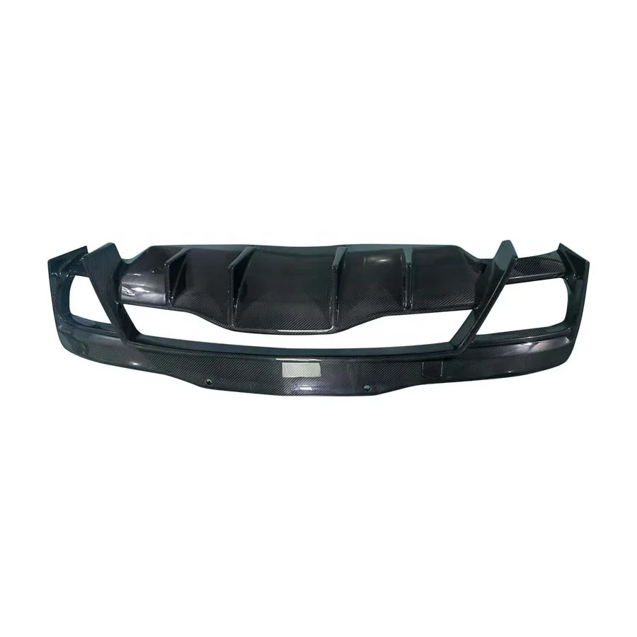 New  Corvette C8 Carbon Fiber Rear Diffuser Body Kit with Bumper Lip Accessory & Exhaust Cut-Outs