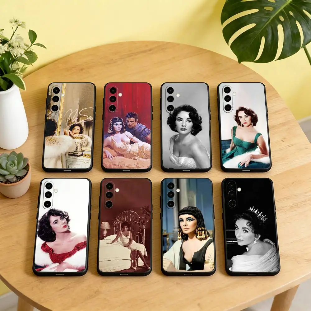 E-Elizabeth T-Taylor Phone Case For Samsung Galaxy A73,A72,A71,A70,A53,A52,A51,Others Soft Black Cover