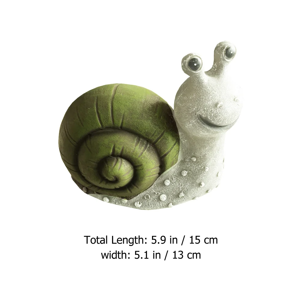 

1Pcs Solar Luminous Snail Resin Decor Ornament Outdoor Yard Decorative Snail Statue