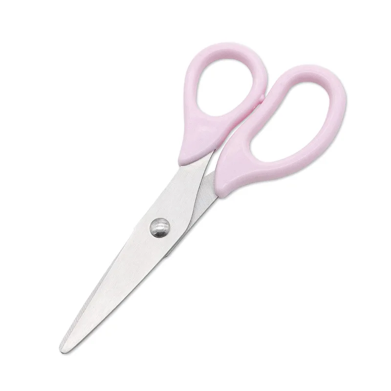 Children DIY Handmade Cuter Stainless Steel Round Head Blade Paper Cutting Tools Student Safety Household Scissor For Child