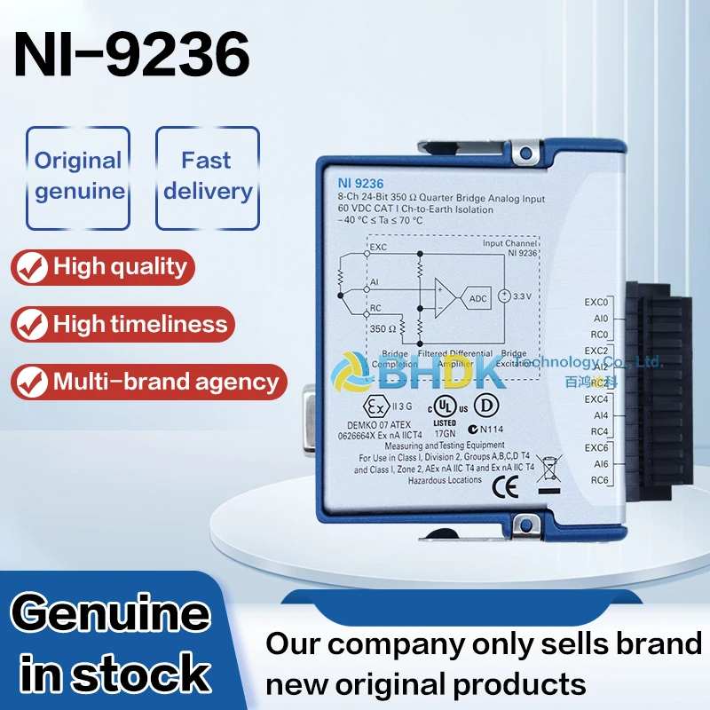For NI-9236 C Series 8 Channel 350Ohm Strain Gage DAQ Module cDAQ cRIO