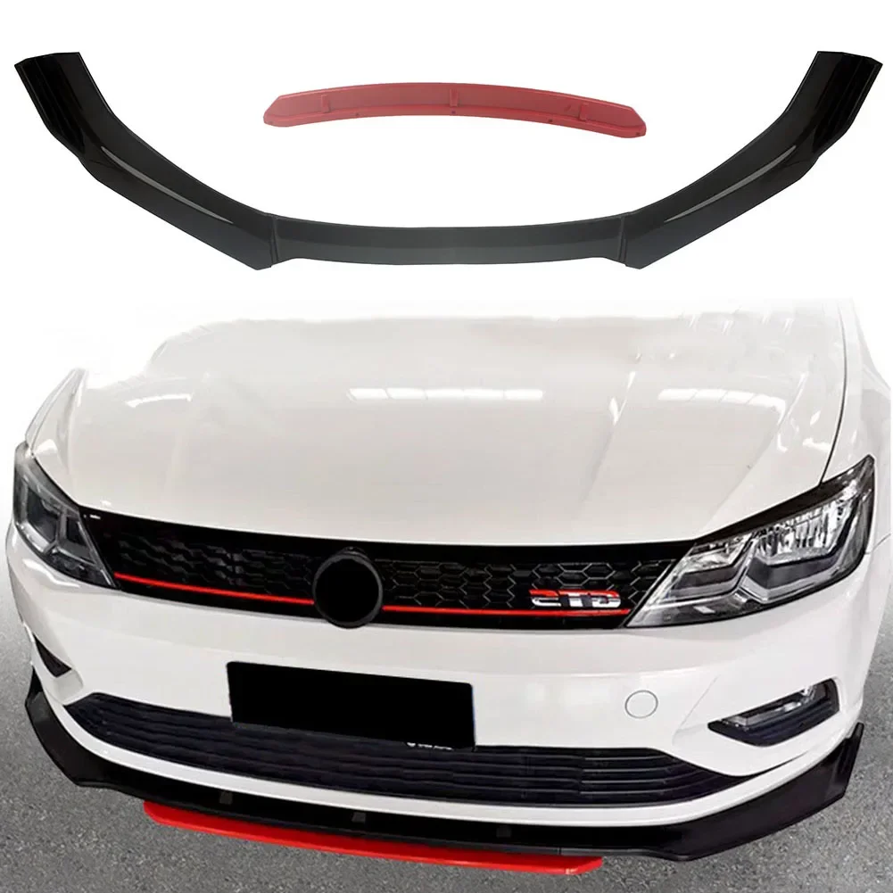 Universal 3PCS Car Front Bumper Splitter Lip Spoiler Cover Diffuser Body Kit For BMW For Mercedes-Benz For Honda,For Toyota