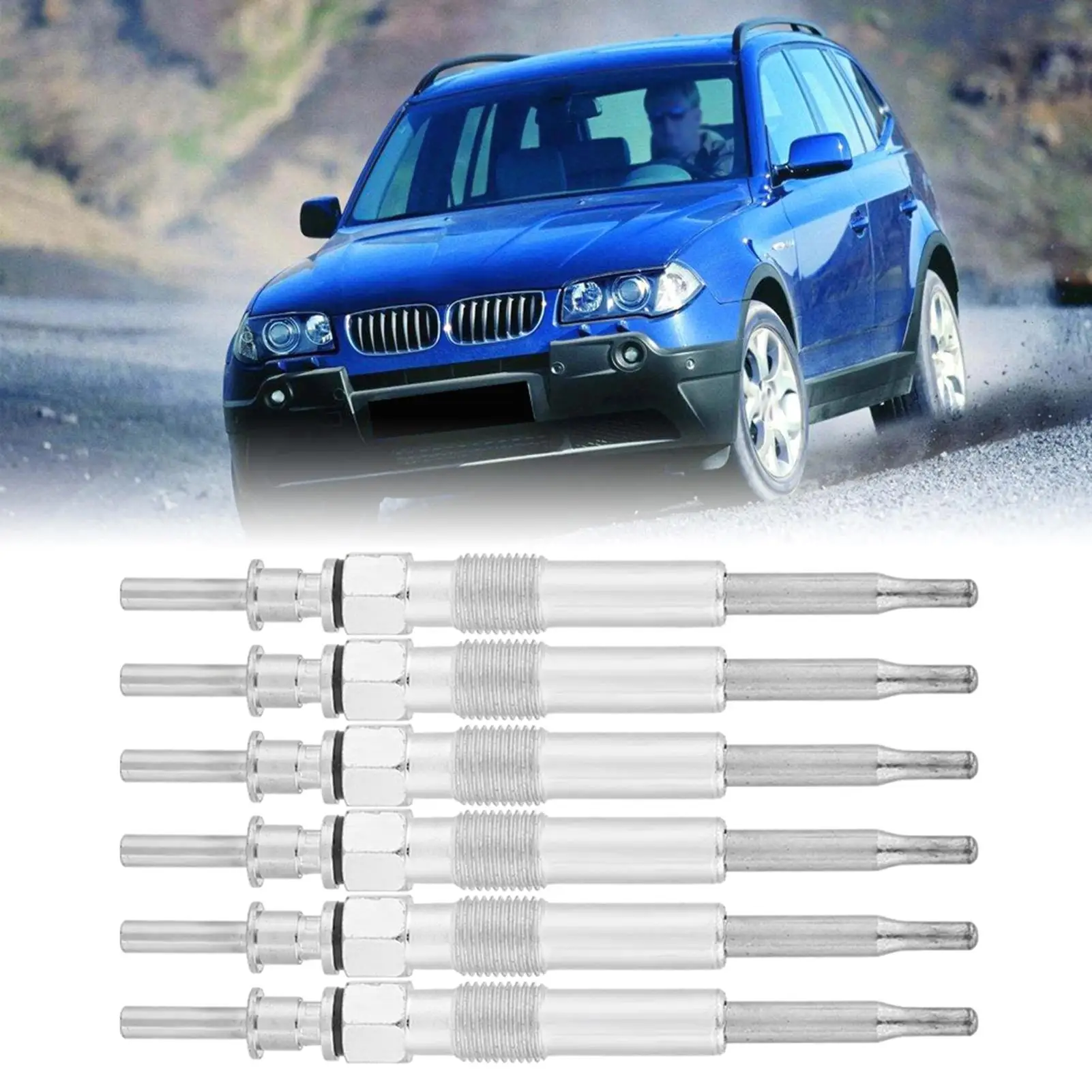 4/6pcs Metal Car Auto Heater Glow Plugs for BMW 3 5 6 7 Series X3 X5 X6 30d 35 35d Ignition System