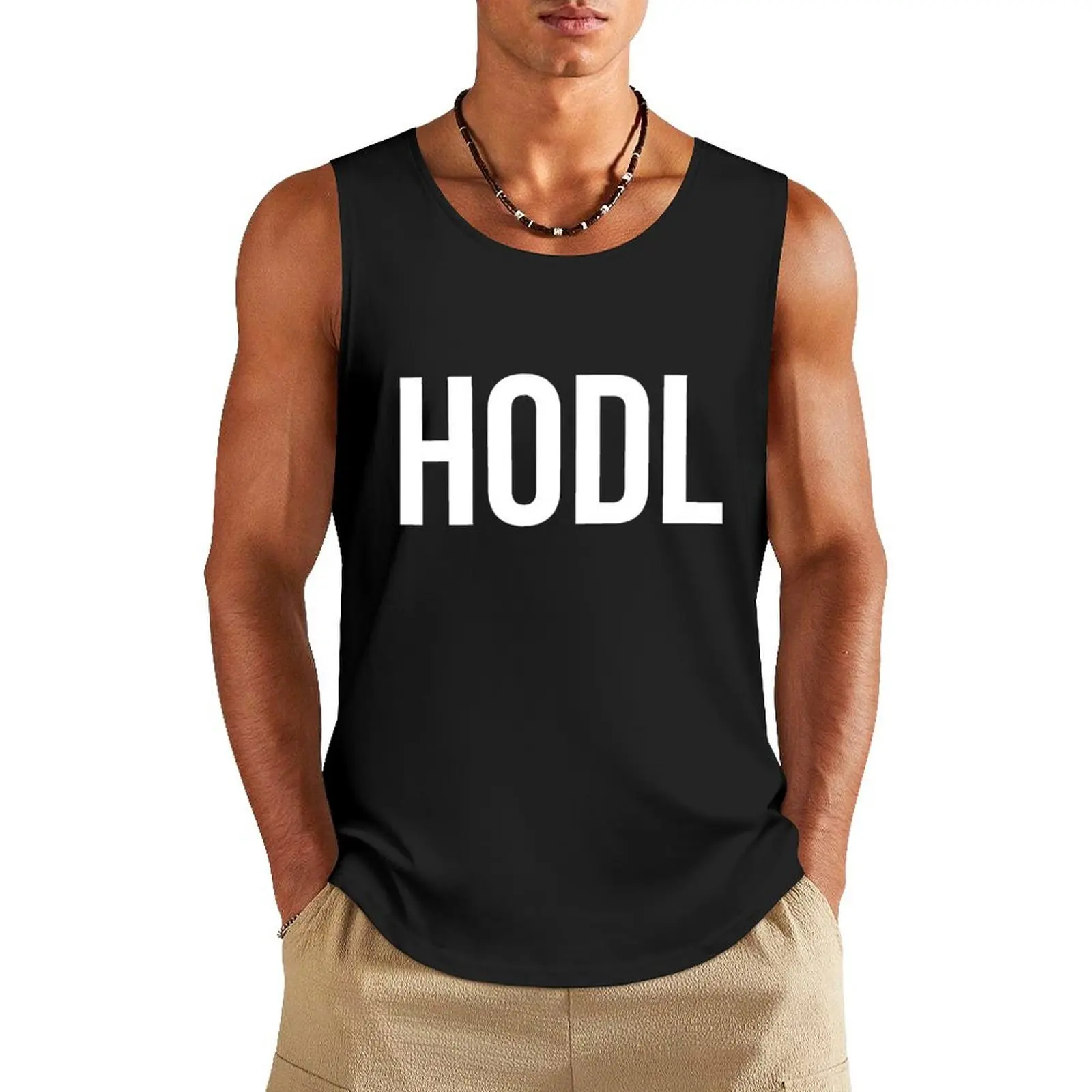 HODL Cryptocurrency Tank Top summer clothes men 2024 men clothings Men's sleeveless t-shirt cute tops