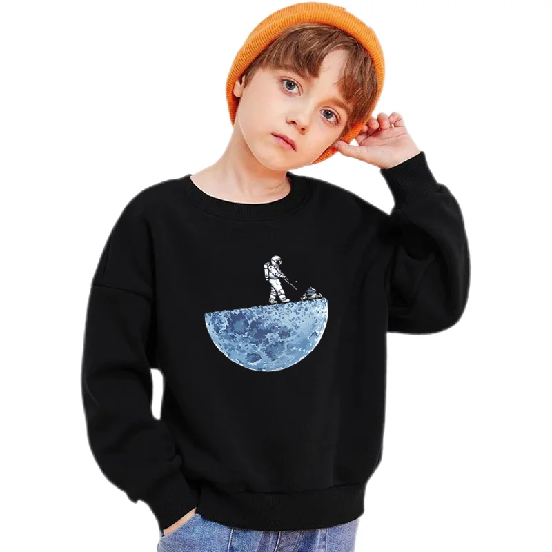 Kinder Weihnachten Sweatshirt Frohe Weihnachten Santa Claus Gedruckt Langarm Pullover Jungen Mädchen Urlaub Casual Top 3-14Y SDLR2 – Detail 4