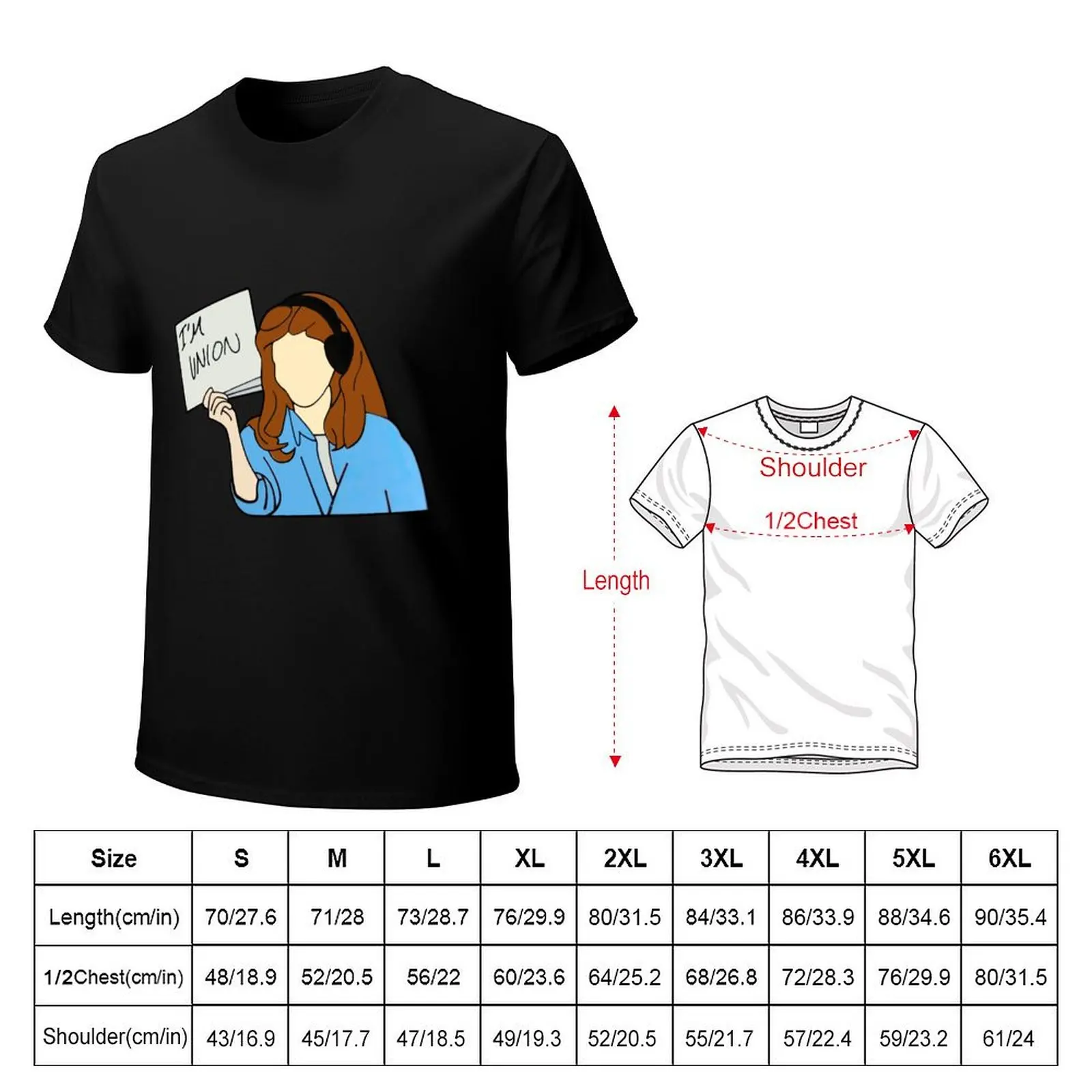 I’m Union Roz Doyle Frasier Hard T-Shirt Vintage Print Crew Neck Tee