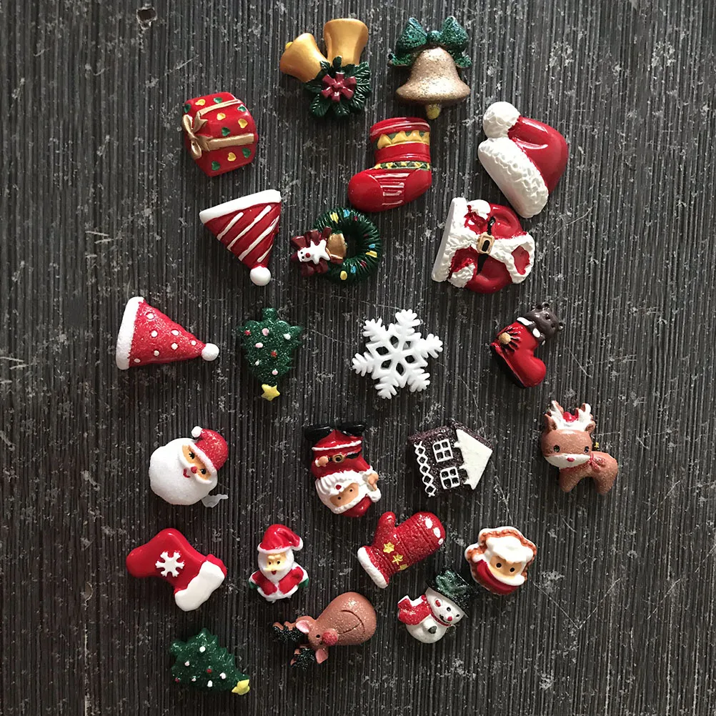 

8Pcs Christmas Refrigerator Stickers Magnet Cute Resin Fridge Magnets Whiteboard Decor Xmas Gift for Home Kitchen Office