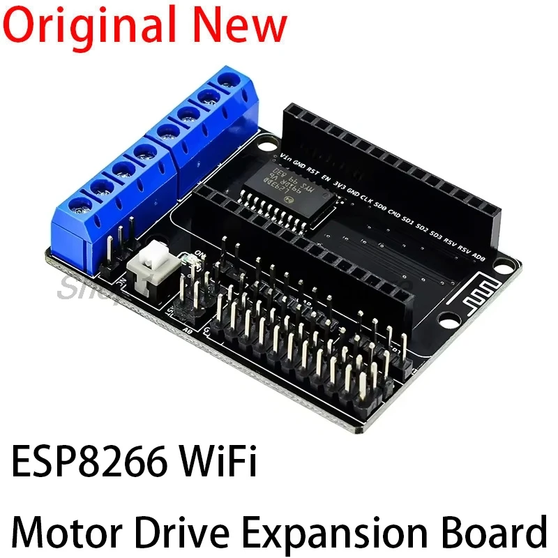 Placa protectora de accionamiento de Motor ESP8266, placa de expansión de protección de Motor WiFi L293D, puerto serie de ESP-12E, puente H para control remoto de coche inteligente IoT