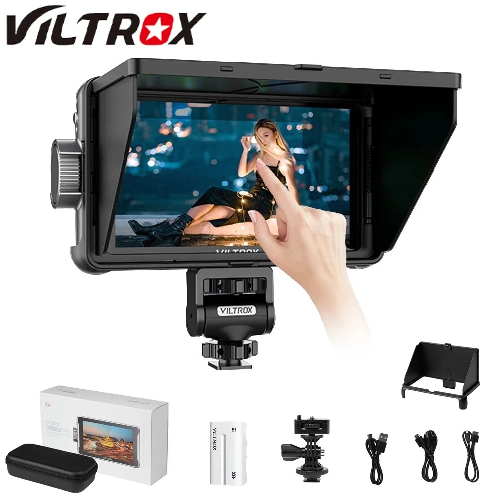 

VILTROX DC-550 Pro Lite Portable Monitor 5.5" 1920x1080 4K Profissional Monitors HDMI Touch Screen Field 3D LUT Director Monitor