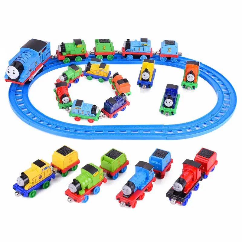 Thomas and Friends Electric Thomas Percy and 1/43 Alloy Magnetic Train James Gordon Train Model Toys set Children Birthday Gift