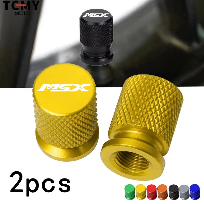 

2pcs For Honda MSX125 Grom MSX 125 2013-2025 Accessories Motorcycle CNC Aluminum Tire Valve Air Port Stem Cover Caps