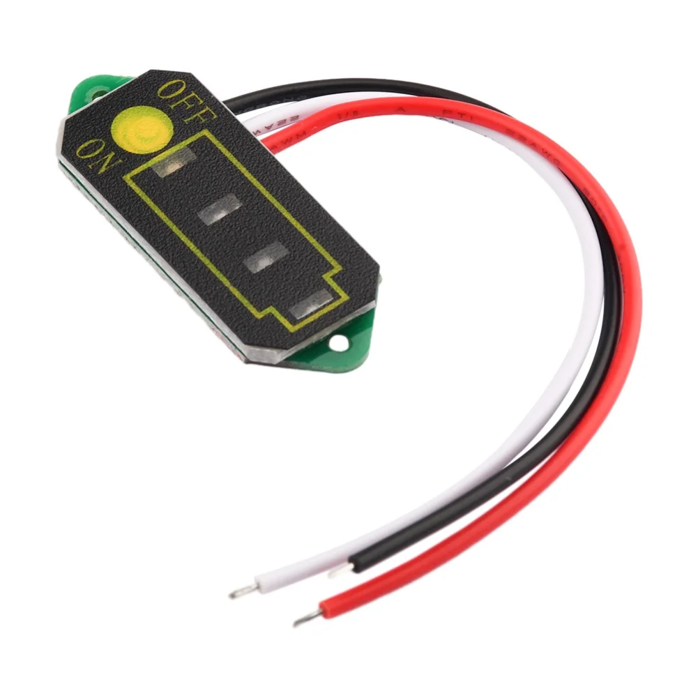 

Battery Level Indicator Battery Level Indicator Lithium Battery Display DIY Capacity Voltage Tester 3-Wire Battery Level Display