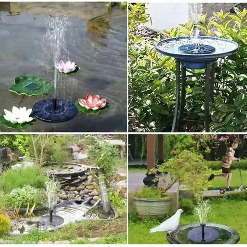 7V 13/16cm Watering Kit Power Pump Pool Pond Submersible Waterfall Floating Panel Solar Water Fountain for Garden view 3