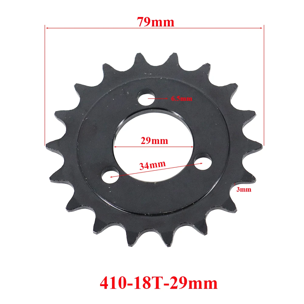 JOPlate-Engrenage de transmission à dents pour scooter électrique, pièces de vélo, pignon de moto 410, 16T, 18T, 22 T, 28T, 18/22