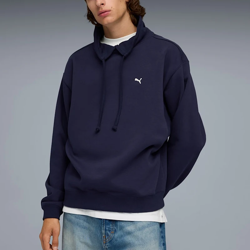 Puma Authentic Autumn Winter Men's Hooded Fleece Retro Loose Hoodie Pullover 634734-06