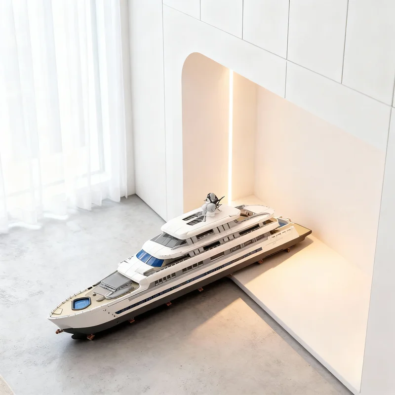 

16189pcs MOC Large Luxury Yacht WHITE Boat Model Building Blocks Toy Gift Creative Display Collectible Desk Premium Adult Kids