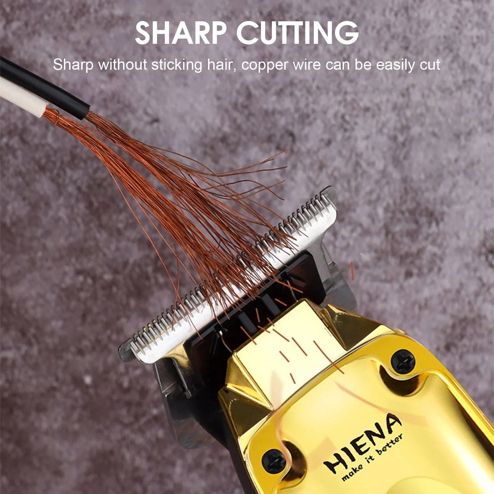 HIENA Professional Hair Clippers Intelligent LED Display Hair Trimmer Waterproof Barber Shop Grooming Hair Cutting Machine