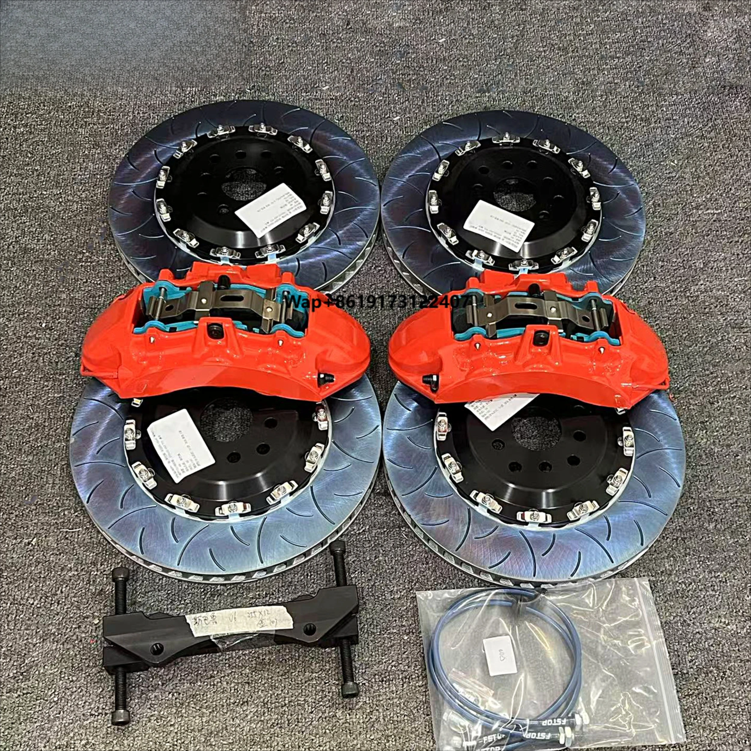 

Комплект составных тормозных дисков с 4-6 поршневыми суппортами и 2-компонентными плавающими тормозными колодками для Audi A5, A4 B7, B9, RS6, TT Mk1, S7, A6 C8, Q3, Q7, A6 C7, Q8, S8