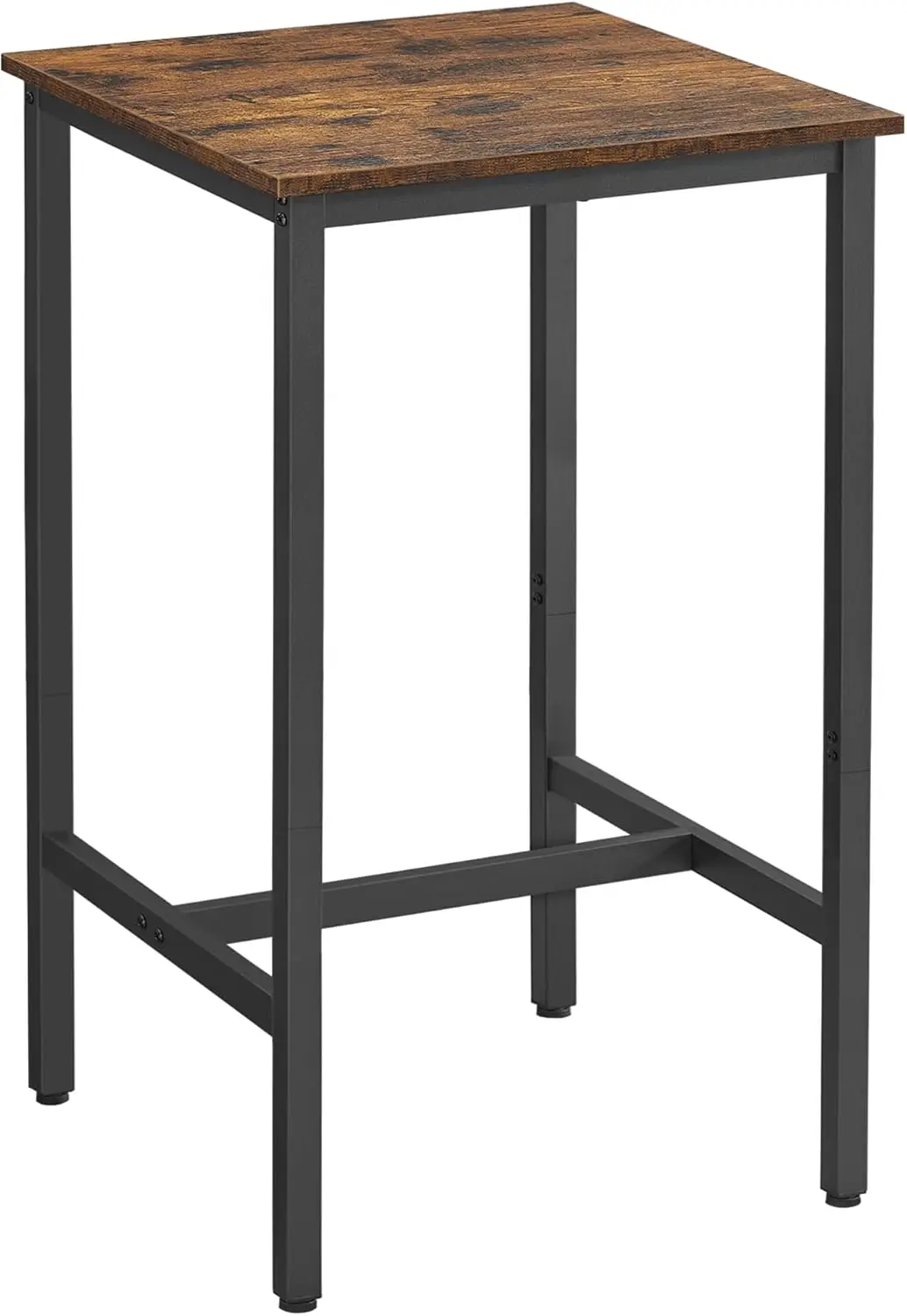 Bar Table, Small Kitchen Dining Table, High Top Pub Table, Height Cocktail Table for Living Room Party, Sturdy Metal Frame,