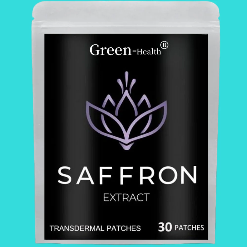 30 Patches Saffron Transdermal Patches Appetite Suppressant for Weight Loss Metabolism Booster Mood Support