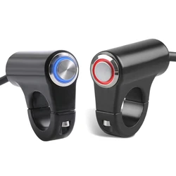 1PC Motorcycle Handlebar Switch On Off Push Button Switch Bicycle Motorcycle Tuning Part 22mm 7/8'' Universal