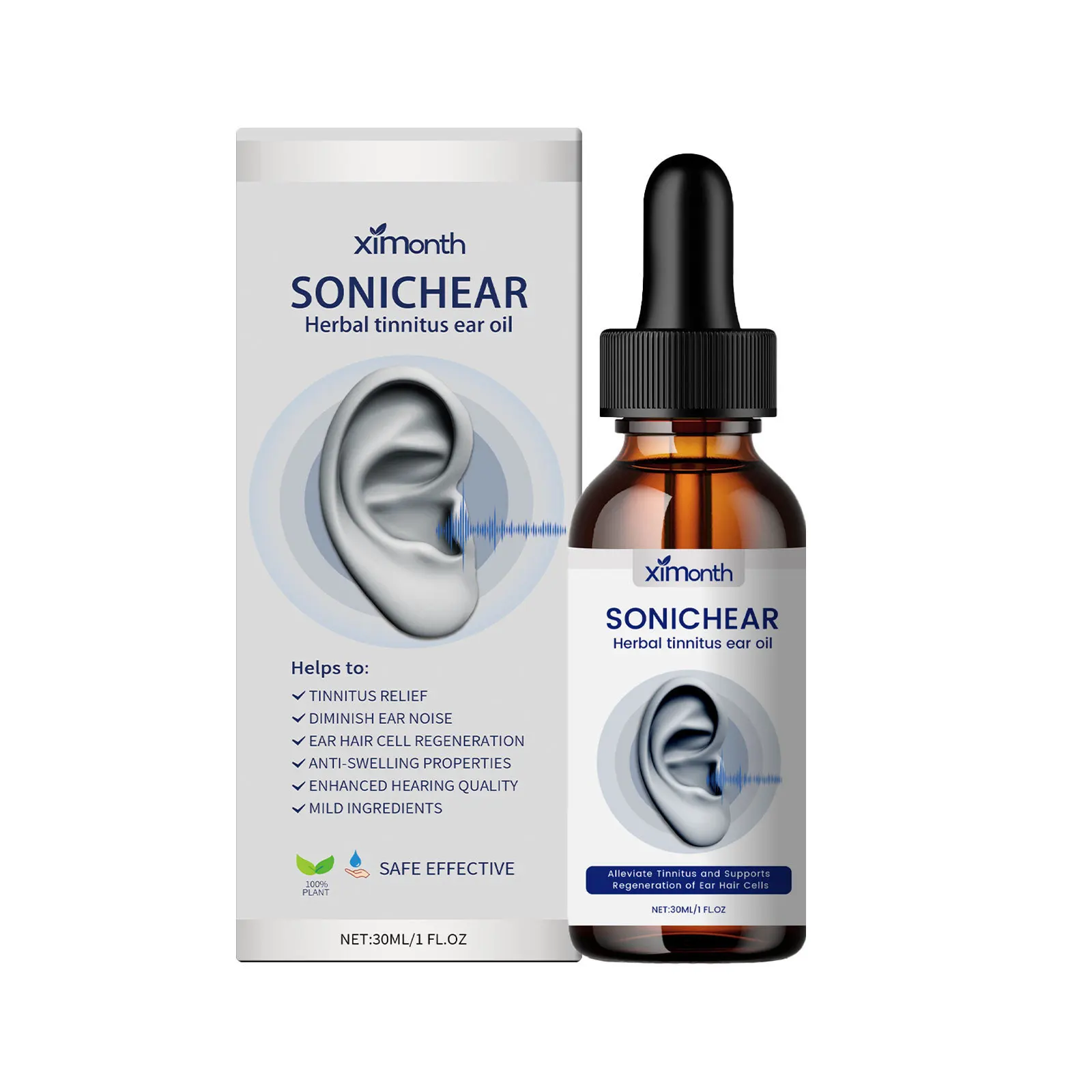 Tinnitus Drops Otitis Care Alleviate Deafness Protect Hearing Improved Ear Health Reduce Itching Earache Relieving Ear Ringing