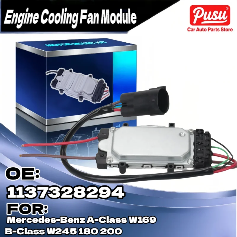 

Новый блок управления вентилятором охлаждения для Mercedes-Benz A180 A200 B180 B200 W169 W245, подходит для 1137328294