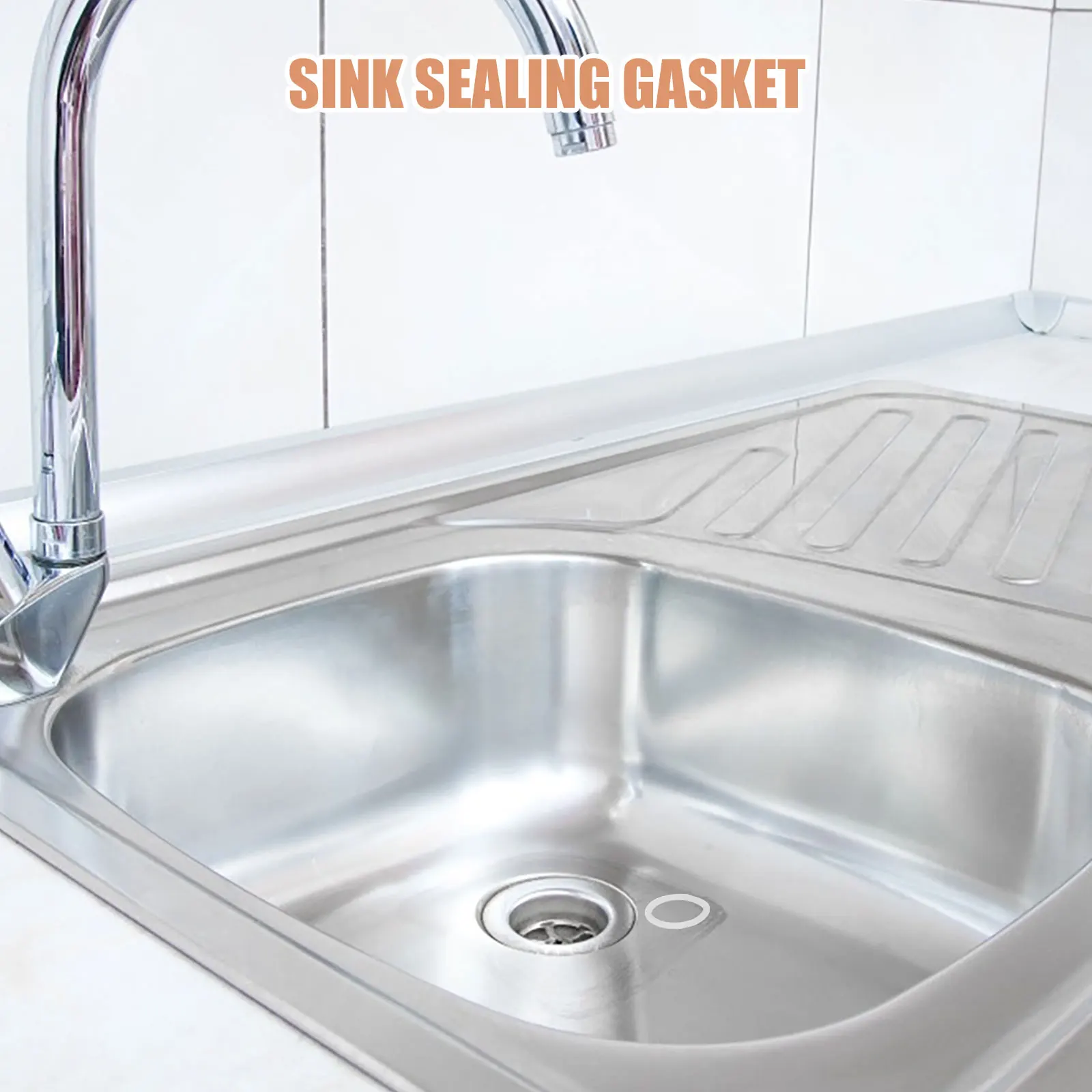 

10pcs Silicone Gasket Set Durable Universal Seal For Bathtub Drain Sink Sealing Washers Bathroom Plumbing Repair Kit