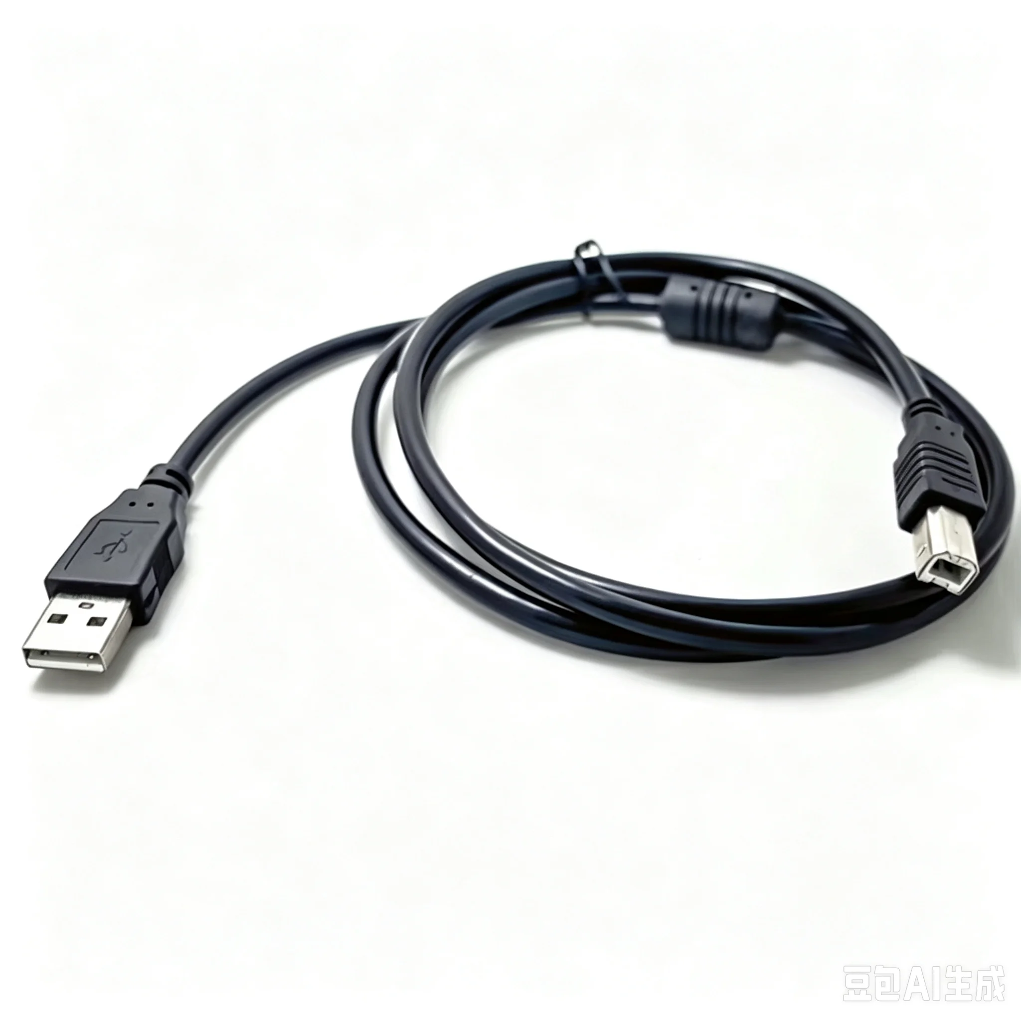 High Speed USB A to B Printer Cable 4.9FT, USB 2.0 Scanner Cord for Lexmark HP Canon, Black
