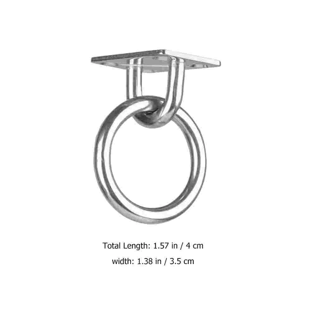 Stainless steel fixing plate seat Ceiling Hooks with screw Heavy Duty Anchor Plate Steel Hooks for Hammocks Hanging