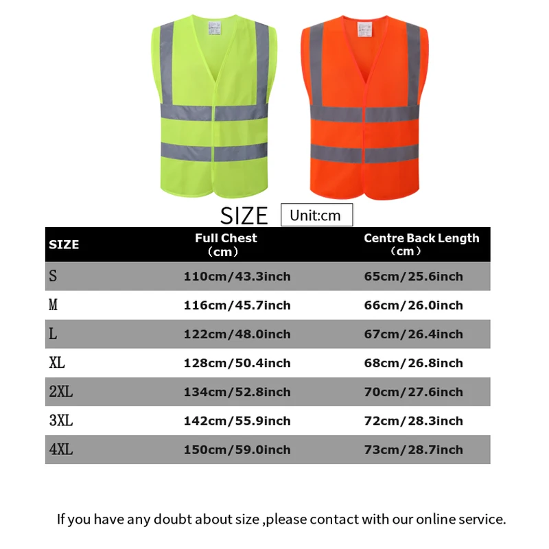 High Visibility Safety Vest With Reflective Stripes Construction Workwear Working Vest with Reflector Safety Jacket