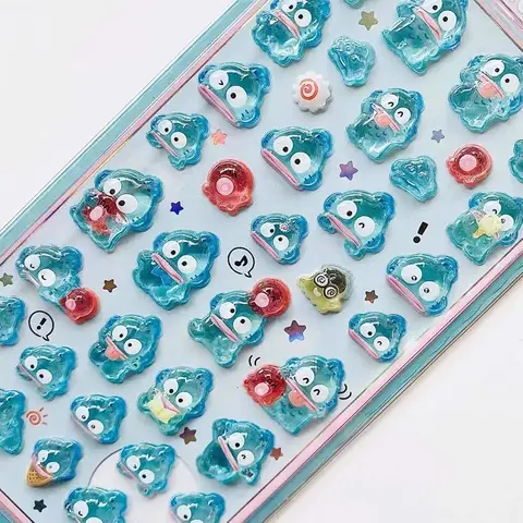 Cute Cinnamoroll Kuromi My Melody Hello Kitty 3D Resin Stickers Anime Themed DIY Scrapbooking Decoration Gifts Collectible Toys