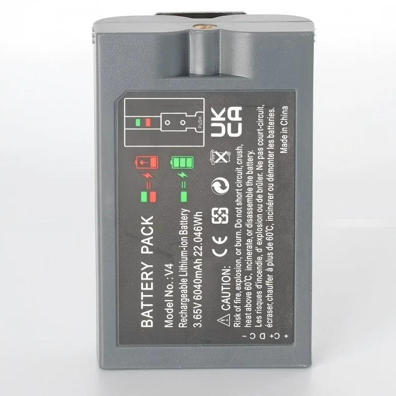 New V4 3.65V 6040mAh Quick Release Battery Pack for Ring Video Doorbell 2/3/3 Plus/4  Battery Doorbell Plus Spotlight Cam Plus