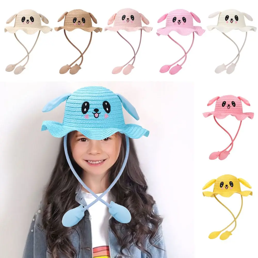 

Breathable Wide Brim Moving Ears Fisherman's Hat Straw Hats Sun Hat Beach Hat