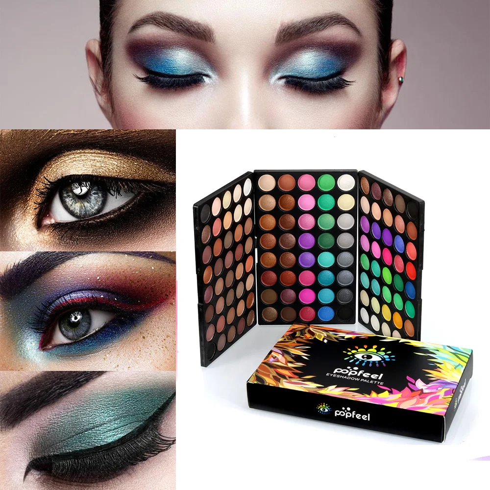 POPFEEL 120 Colors Eyeshadow Palette - Versatile Matte and Shimmer Shades for Eye Makeup, Ideal for Beginners and Makeup Artists