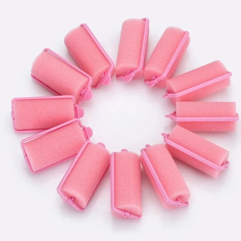 

12pcs/Set Soft Sponge Foam Cushion Hair Rollers Curlers Salon Barber DIY Hair Curlers Rollers Hairdressing Tool Kit DIY Home 2cm