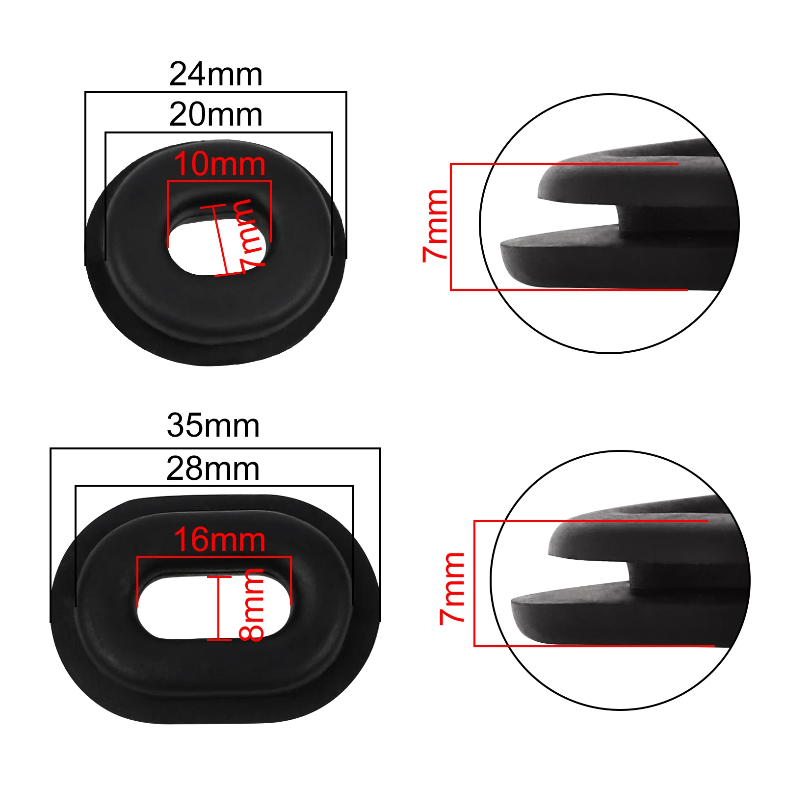 Motorcycle Rubber Grommets Gasket Side Panel Fairing Washer Goldwing Bolts For HONDA CB1100 GIO special CRF1000L AFRICA TWIN