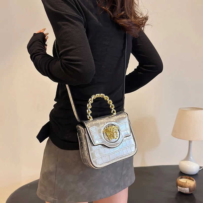 Sac fourre-tout classique en cuir pour dames, haute qualité et léger, bandoulière de marque de luxe pour le transport